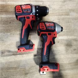 HOUSTON LOCATION - AS-IS Milwaukee 18V Cordless Brushed 2-Tool Drill/Driver and Impact Driver Kit