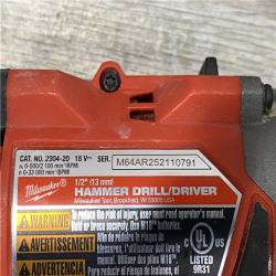 AS-IS Milwaukee FUEL 18V Lithium-Ion Brushless Cordless 1/2 in. Hammer Drill/Driver (Tool-Only)