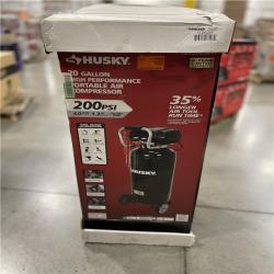 NEW! - Husky 20 Gal. 200 PSI Oil Free Portable Vertical Electric Air Compressor