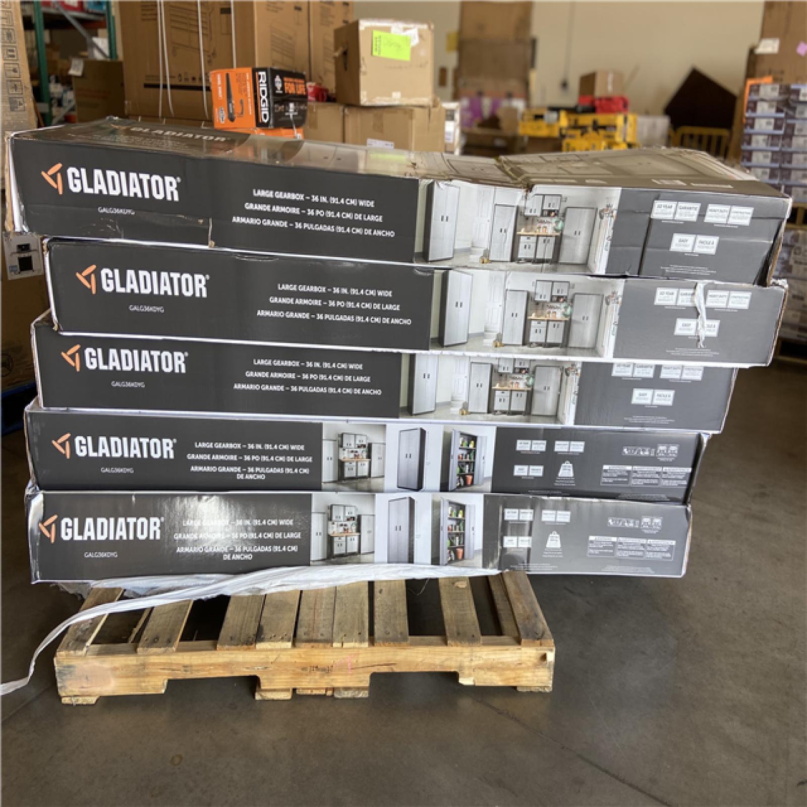 DALLAS LOCATION - Gladiator Ready-to-Assemble Steel Freestanding Garage Cabinet in Silver Tread (36 in. W x 72 in. H x 18 in. D)