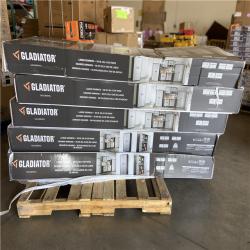 DALLAS LOCATION - Gladiator Ready-to-Assemble Steel Freestanding Garage Cabinet in Silver Tread (36 in. W x 72 in. H x 18 in. D)