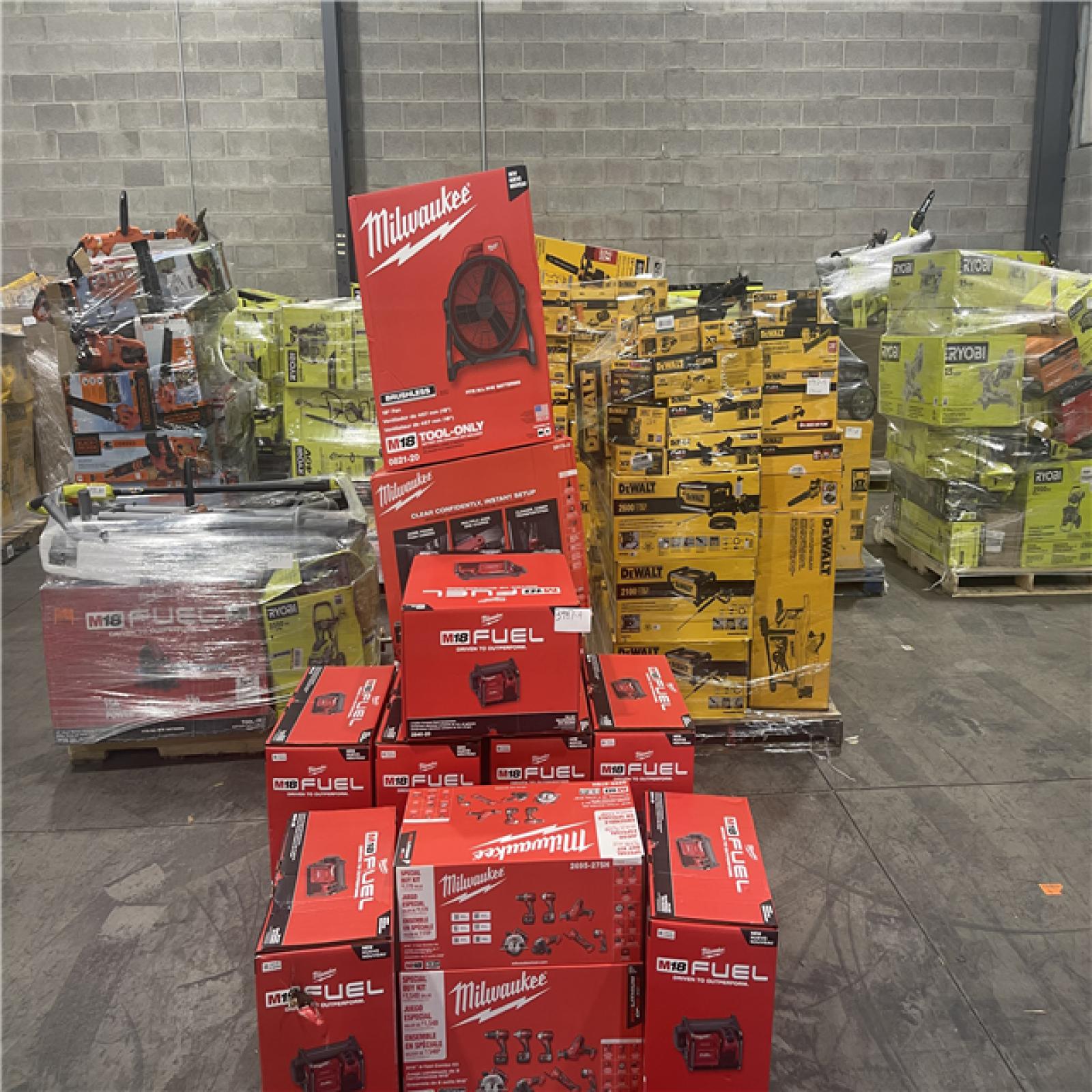 Pittston Location As-Is Power Tools Partial Truckload (13 Pallets) 3447-A
