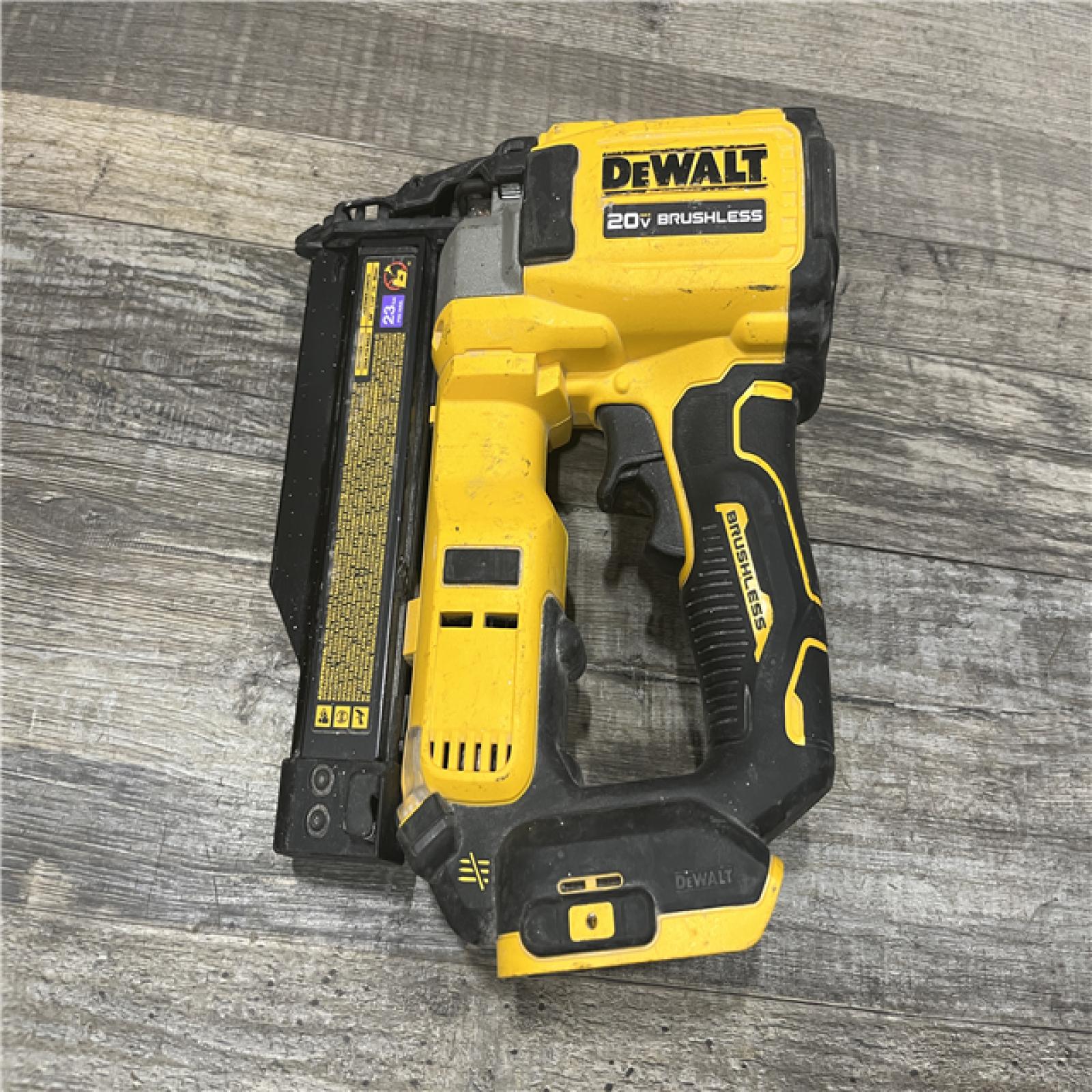 AS-IS DEWALT ATOMIC 20V MAX Lithium Ion Cordless 23 Gauge Pin Nailer (Tool Only)