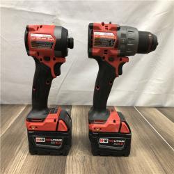 AS-IS Milwaukee FUEL 18V Lithium-Ion Brushless Cordless Hammer Drill and Impact Driver Combo Kit