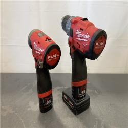 AS-IS - Milwaukee M12 FUEL 12-Volt Lithium-Ion Brushless Cordless Hammer Drill and Impact Driver Combo Kit