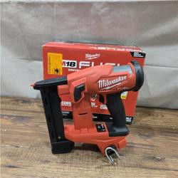 AS-IS MILWAUKEE FUEL 18-Volt Lithium-Ion Brushless Cordless 18-Gauge 1/4 in. Narrow Crown Stapler (Tool-Only)
