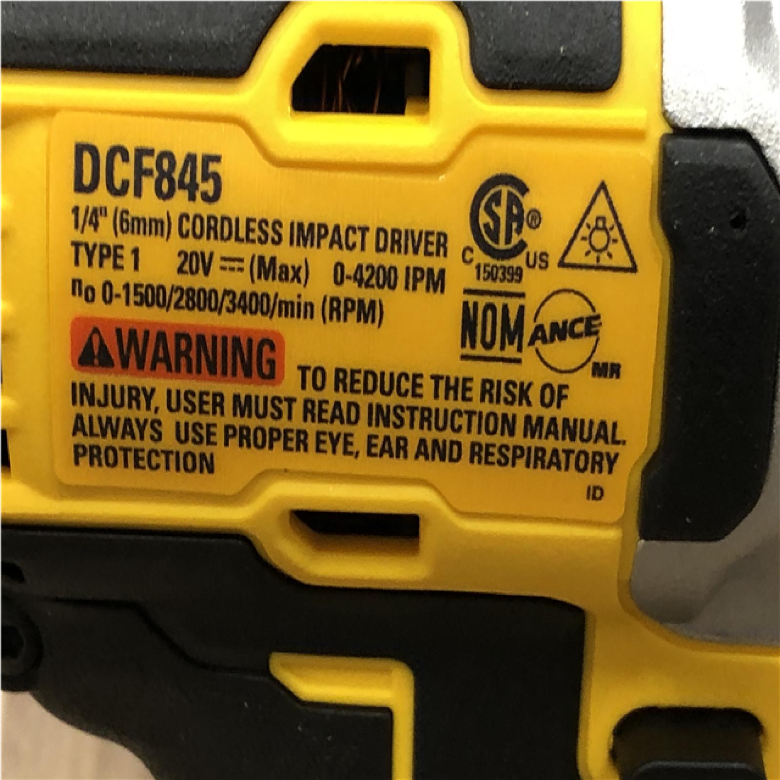 AS-IS DEWALT 20-Volt Maximum XR Cordless Brushless 1/4 in. 3-Speed Impact Driver (Tool-Only)