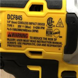 AS-IS DEWALT 20-Volt Maximum XR Cordless Brushless 1/4 in. 3-Speed Impact Driver (Tool-Only)