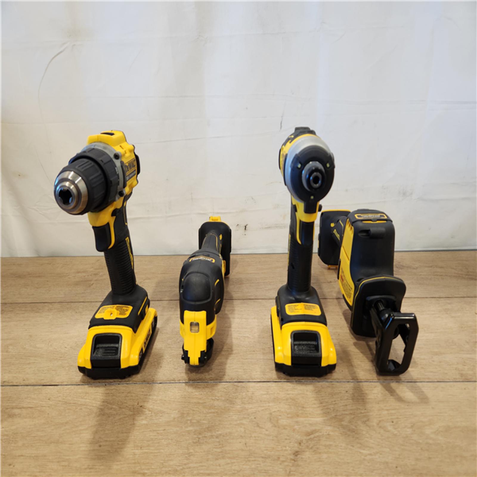 AS-IS- DeWalt 20V MAX ATOMIC Cordless Brushless 4-Tool Combo Kit