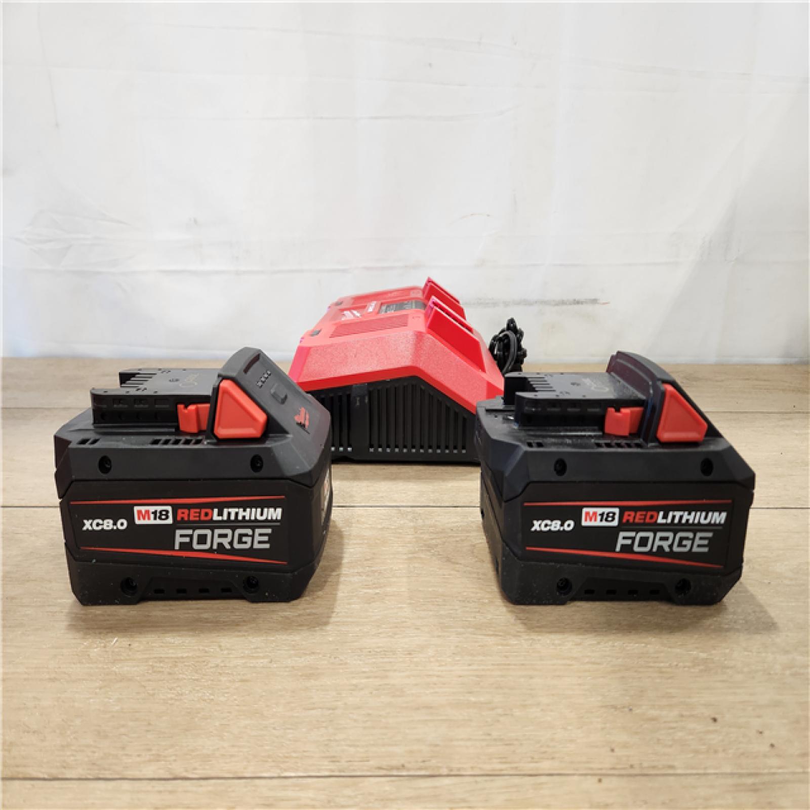 AS-IS-  Kit with Two XC 8.0 Ah Battery and Dual Bay Rapid Charger