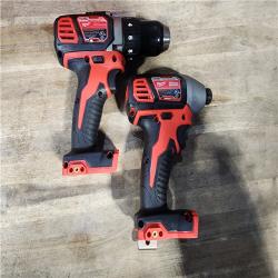 HOUSTON LOCATION - AS-IS Milwaukee 18V Cordless Brushed 2-Tool Drill/Driver and Impact Driver Kit