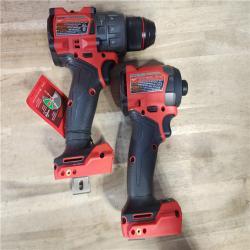 HOUSTON LOCATION - AS-IS (APPEARS LIKE NEW) MILWAUKEE FUEL 18V Lithium-Ion Brushless Cordless Hammer Drill and Impact Driver Combo Kit (2-Tool) with 2 Batteries