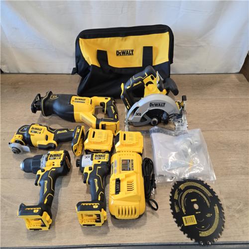 AS-IS DEWALT 20V Lithium-Ion Cordless 5-Tool Combo Kit