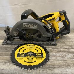 AS-IS DEWALT FLEXVOLT 60V MAX Cordless Brushless 7-1/4 in. Wormdrive Style Circular Saw (Tool Only)