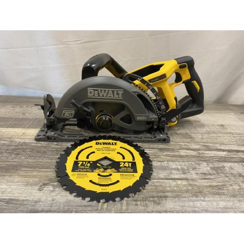 AS-IS DEWALT FLEXVOLT 60V MAX Cordless Brushless 7-1/4 in. Wormdrive Style Circular Saw (Tool Only)