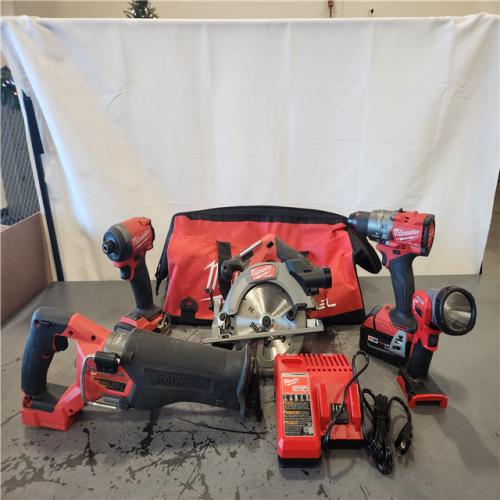 AS-IS- Milwaukee M18 Fuel 18 V 5 Amps Cordless Brushless 5 Tool