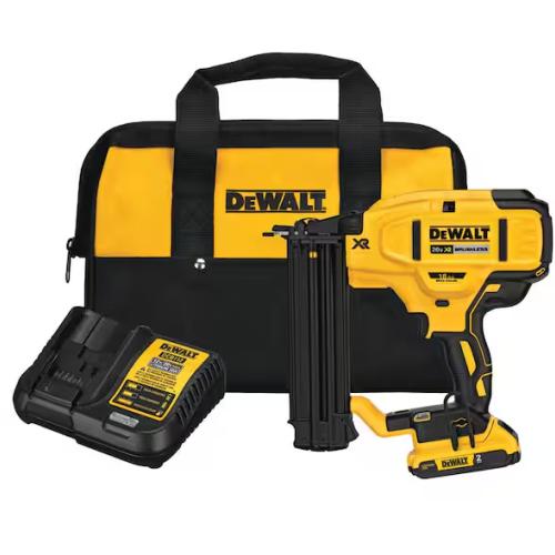 NEW! - DEWALT 20V MAX XR Lithium-Ion 2-1/8 in. 18-Gauge Electric Cordless Brad Nailer Kit