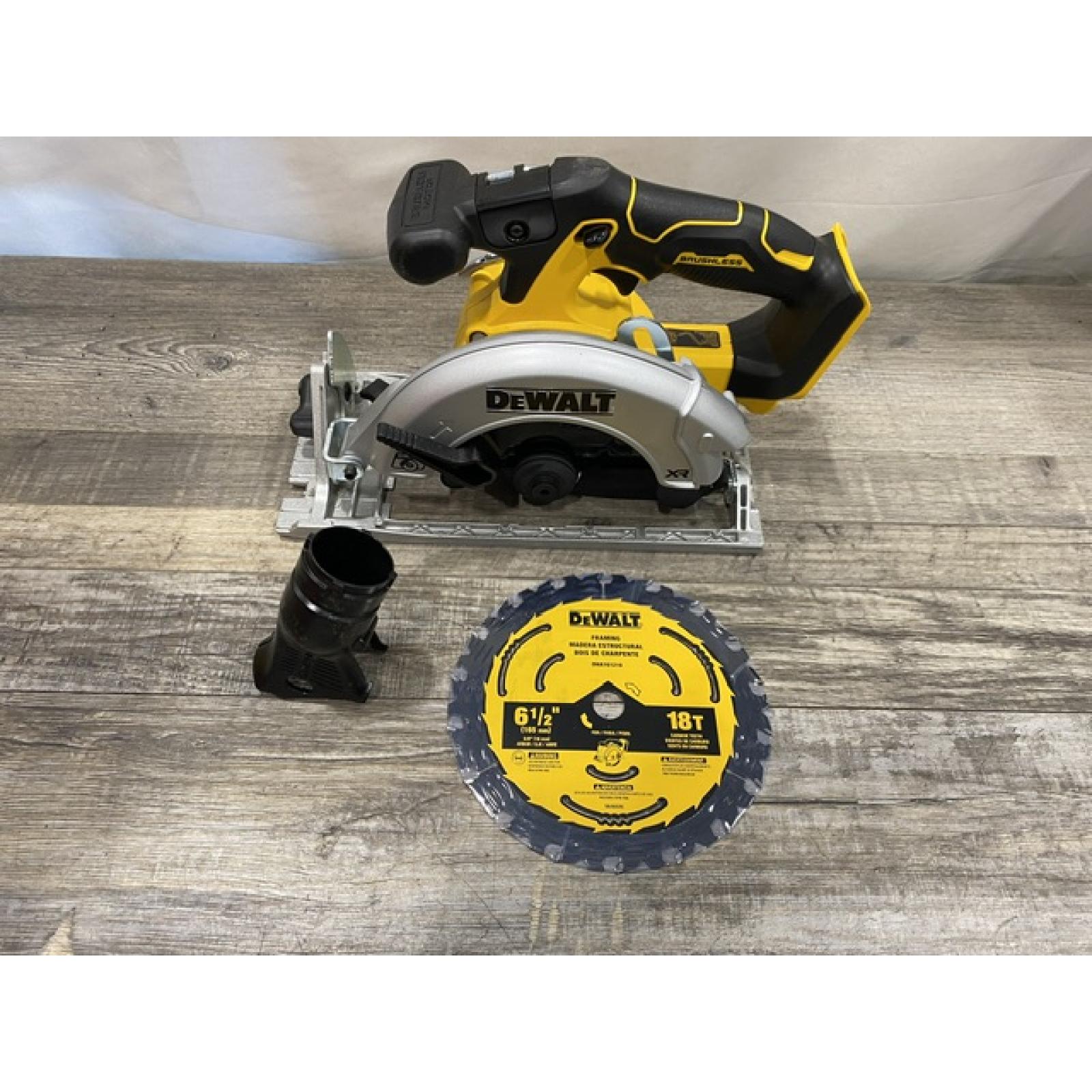 AS-IS DEWALT 20V MAX Cordless Brushless 6-1/2 in. Sidewinder Style Circular Saw (Tool Only)