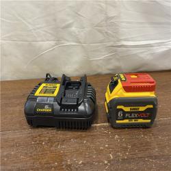 AS-IS DEWALT FLEXVOLT 20V/60V MAX Lithium-Ion 6.0Ah Battery Pack with 6 Amp Output Charger