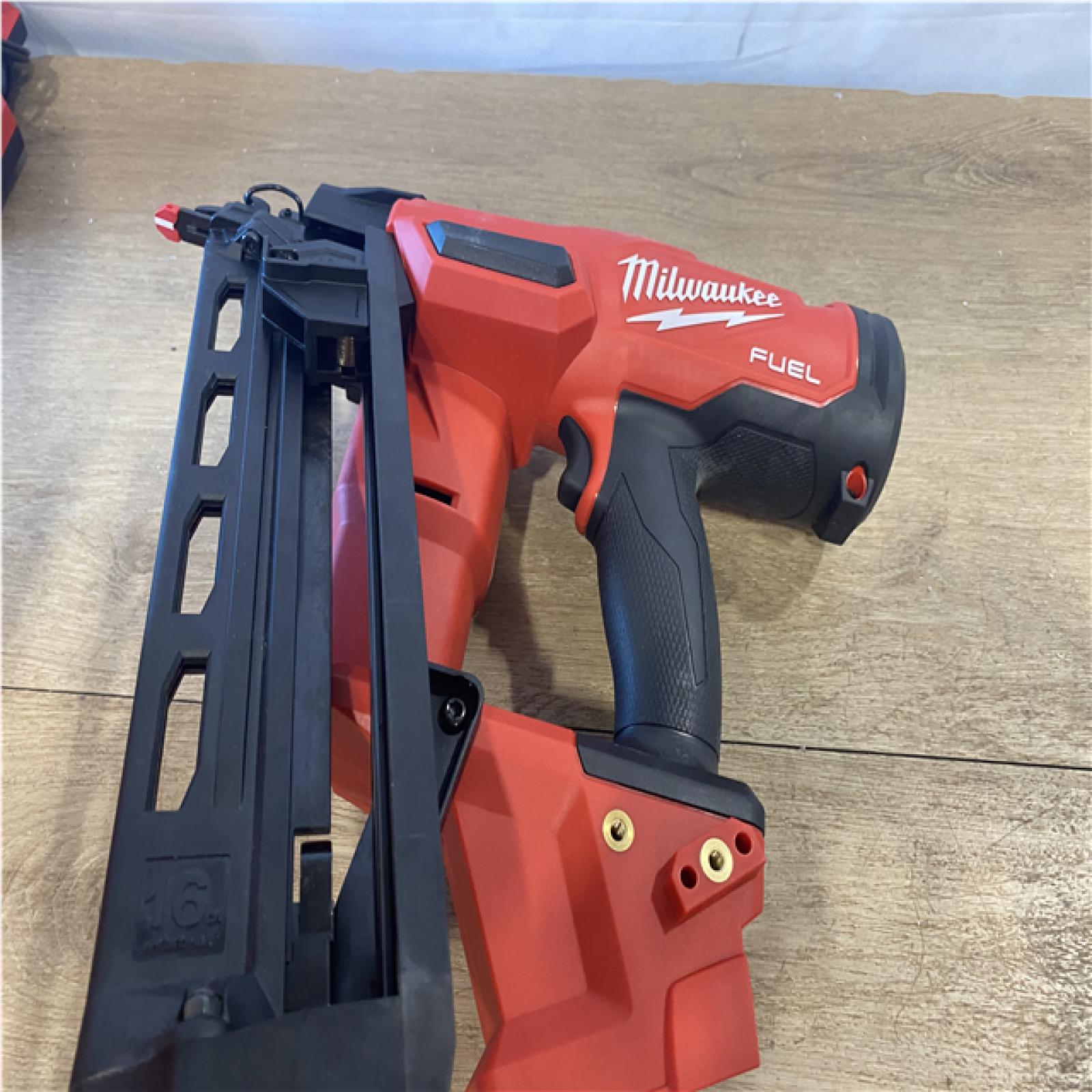 AS-IS  Milwaukee FUEL 18-Volt Lithium-Ion Brushless Cordless Gen II 16-Gauge Angled Finish Nailer (Tool-Only)
