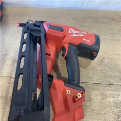 AS-IS  Milwaukee FUEL 18-Volt Lithium-Ion Brushless Cordless Gen II 16-Gauge Angled Finish Nailer (Tool-Only)