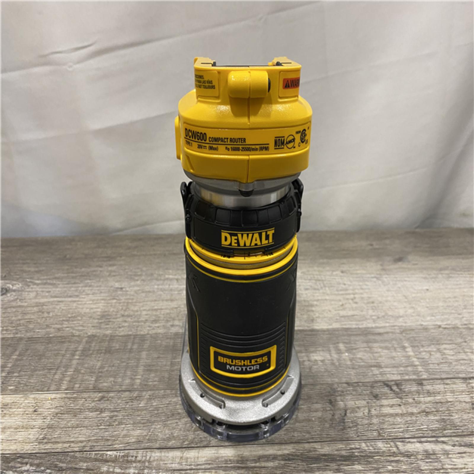 AS-IS DEWALT 20V MAX XR Cordless Brushless Fixed Base Compact Router (Tool Only)