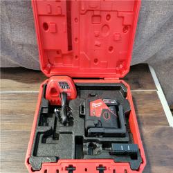 CALIFORNIA NEW MILWAUKEE M12 GREEN LASER KIT 360° 3-PLANE(BATTERY AND CHARGER INCLUDED)