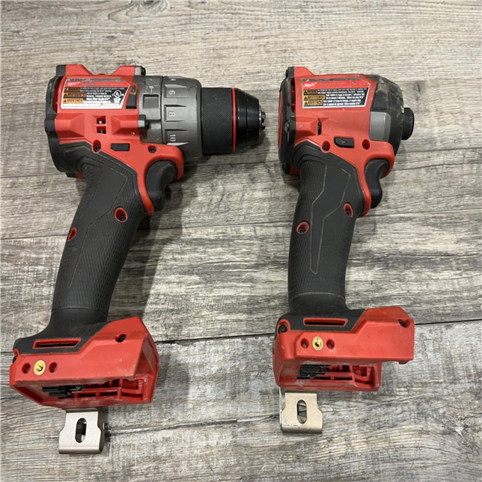 AS-IS Milwaukee FUEL 18V Lithium-Ion Brushless Cordless Hammer Drill and Impact Driver Combo Kit