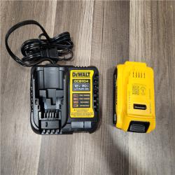 AS-IS DEWALT 20-Volt Maximum XR 5.0 Ah Battery Pack and Charger