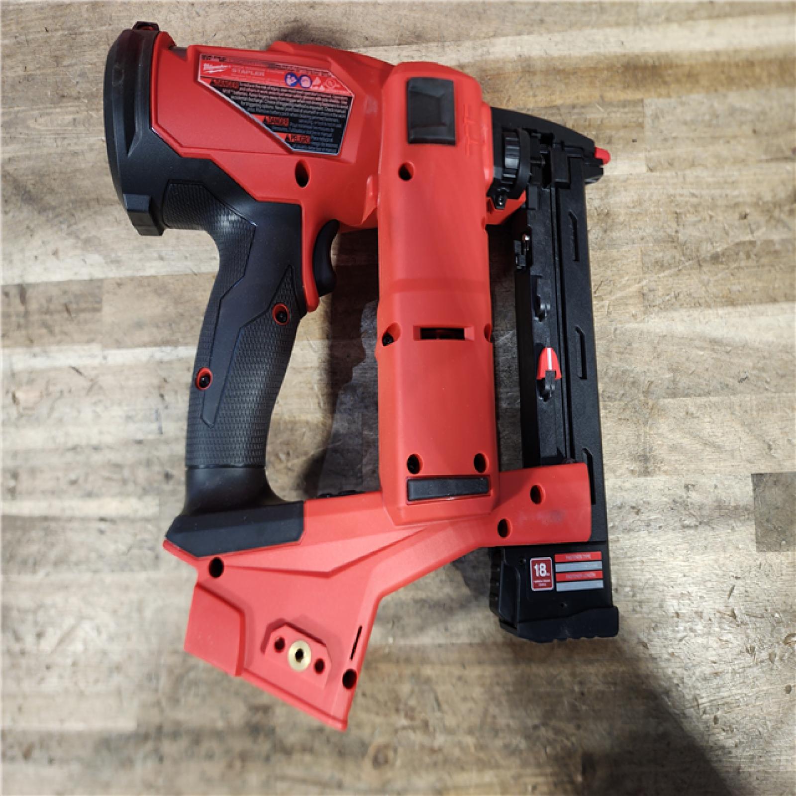 HOUSTON LOCATION - AS-IS Milwaukee FUEL 18-Volt Lithium-Ion Brushless Cordless 18-Gauge 1/4 in. Narrow Crown Stapler (Tool-Only)