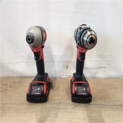 AS-IS- Milwaukee 18V Lithium-Ion Cordless Drill Driver/Impact Driver Combo Kit