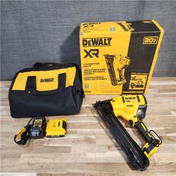 HOUSTON LOCATION - AS-IS DEWALT 20V MAX XR Lithium-Ion Cordless 2-1/2 in. 15-Gauge Finish Nailer Kit