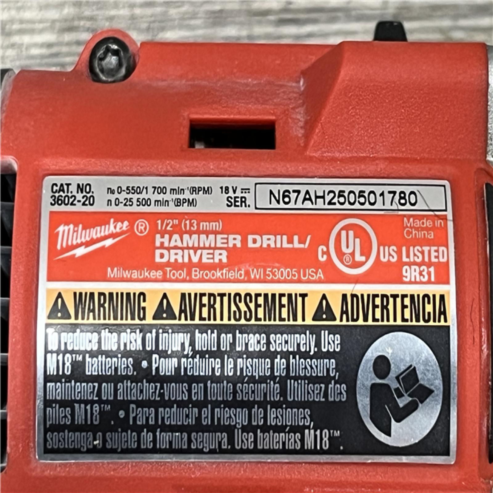 AS-IS Milwaukee 18-Volt Lithium-Ion Brushless Cordless Compact Hammer Drill/Impact Combo Kit