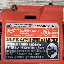 AS-IS Milwaukee 18-Volt Lithium-Ion Brushless Cordless Compact Hammer Drill/Impact Combo Kit