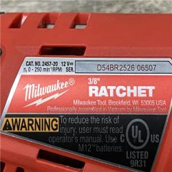 AS-IS Milwaukee 12V Lithium-Ion Cordless 3/8 in. Ratchet (Tool-Only)
