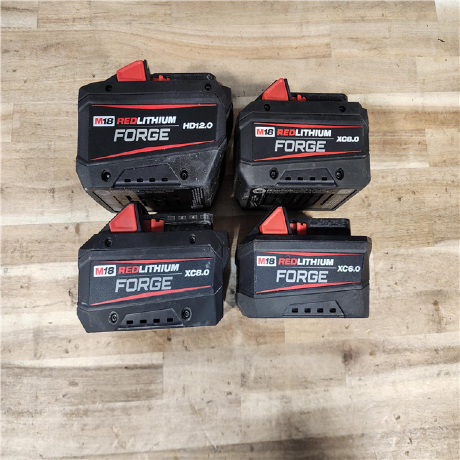 HOUSTON LOCATION - AS-IS MILWAUKEE FORGE BATTERY PACK QTY - 4