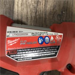 AS-IS Milwaukee M12 12-Volt 23-Gauge Lithium-Ion Cordless Pin Nailer (Tool-Only)