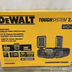 NEW - DEWALT Tough System 2.0 Flex Volt 20V/60V Cordless LED Adjustable Work Light