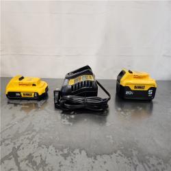 AS-IS- DEWALT 20V MAX Lithium-Ion Battery Kit with 5.0Ah and 2.0Ah Battery and Charger