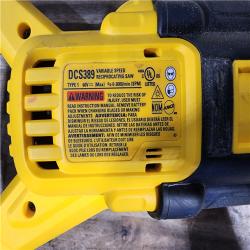 HOUSTON LOCATION - AS-IS FLEXVOLT 60V MAX Cordless Brushless Reciprocating Saw with (1) FLEXVOLT 6.0Ah Battery