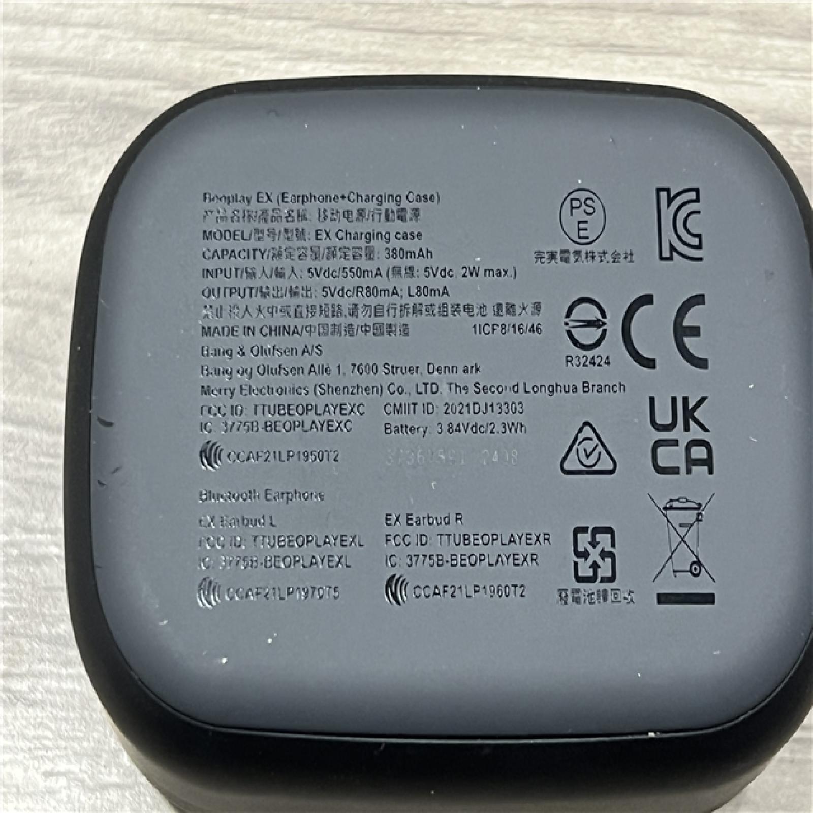 AS-IS Bang & Olufsen Beoplay EX - Wireless Bluetooth Earphones- Anthracite Oxygen