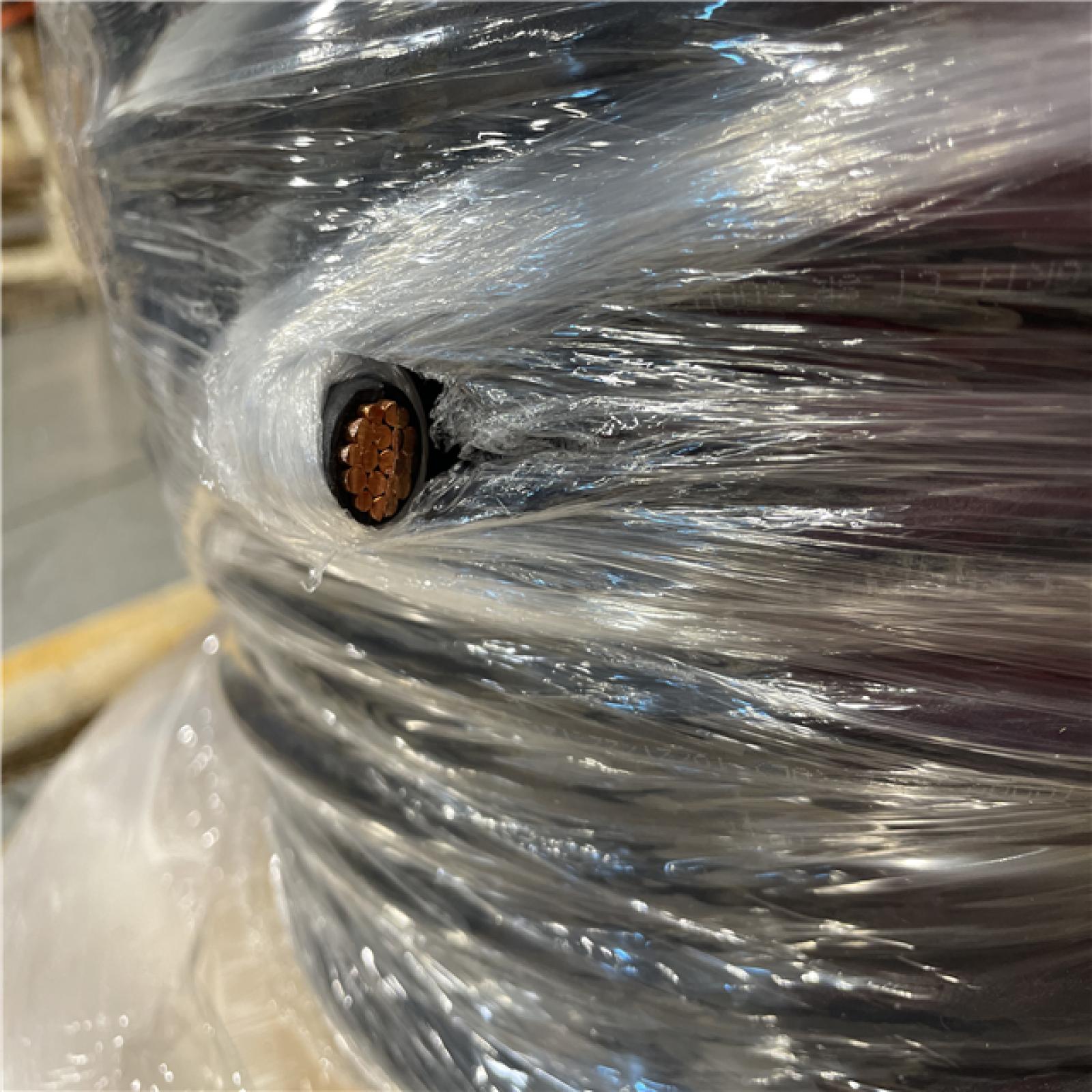 DALLAS LOCATION- AS-IS CERROWIRE 500ft 3 GAUGE BLACK STRANDED THHN COPPER WIRE