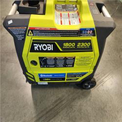 California AS-IS Ryobi 2 300-Watt Recoil Start Bluetooth Super Quiet Gasoline Powered Digital Inverter Generator with CO Shutdown Sensor