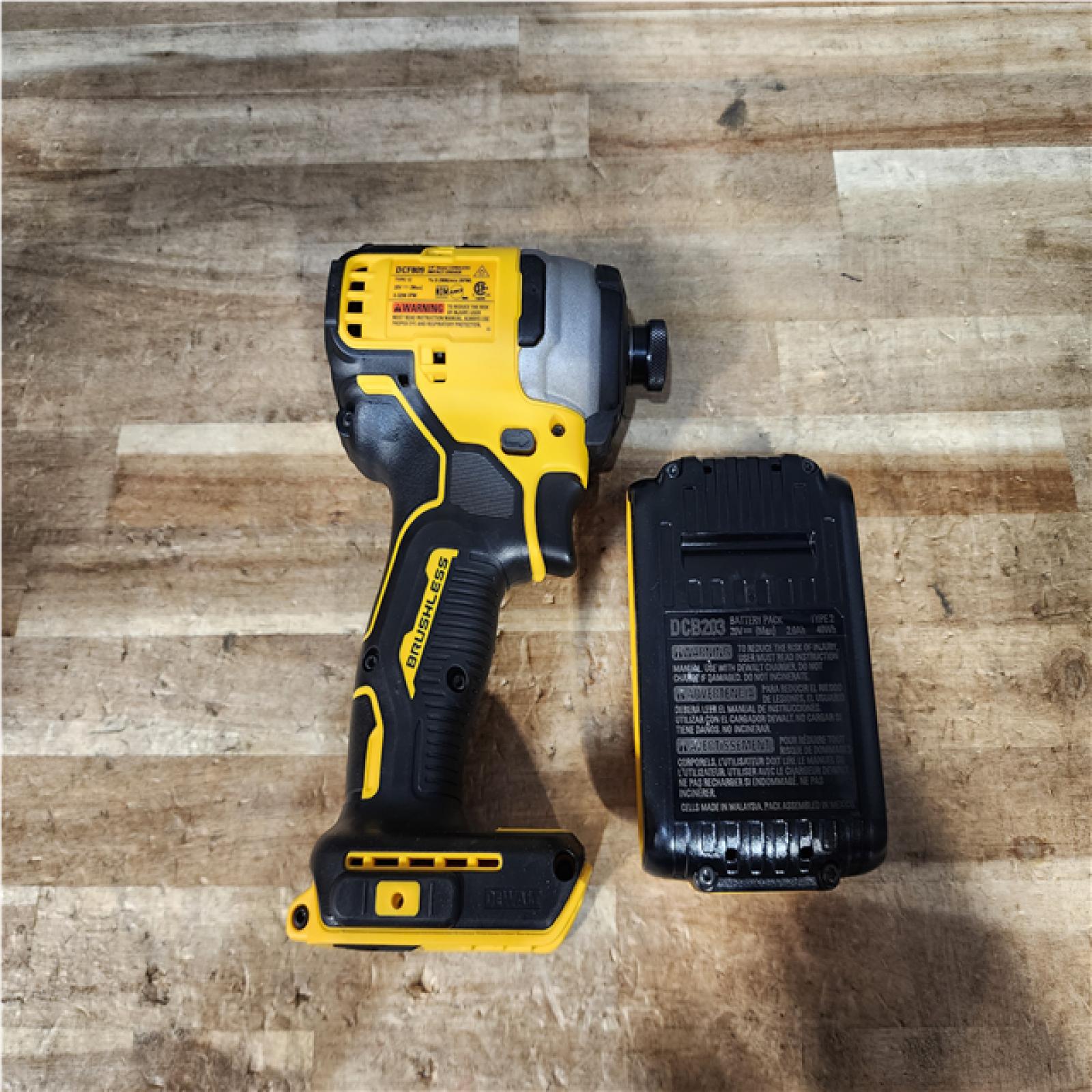 Houston Location AS-IS DeWalt ATOMIC Impact Driver and Battery