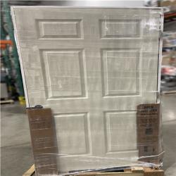 DALLAS LOCATION- AS-IS STEVES 36 in. x 80 in. Left-Handed Textured Hollow Core White Composite Single Prehung Interior Door (5 DOORS)