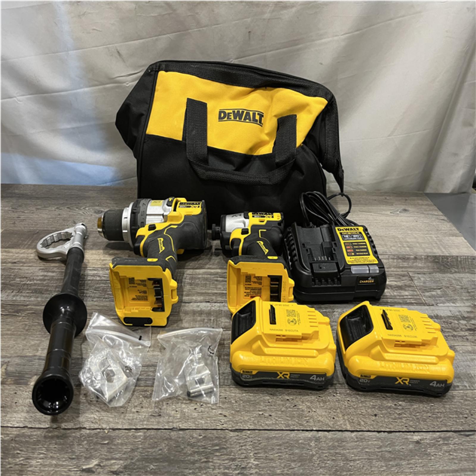 AS-IS DEWALT 20V XR Lithium-Ion Cordless Brushless 1/2 in. Drill/Driver Kit