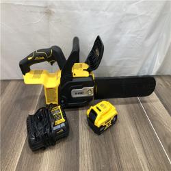 AS-IS DEWALT 20-Volt MAX 12 in. Brushless Cordless Battery Powered Chainsaw Kit