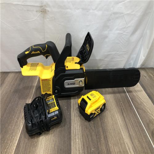 AS-IS DEWALT 20-Volt MAX 12 in. Brushless Cordless Battery Powered Chainsaw Kit