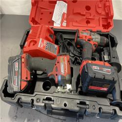 AS-IS - MILWAUKEE M18 FUEL 18V Lithium-Ion Brushless Cordless Hammer Drill and Impact Driver Combo Kit
