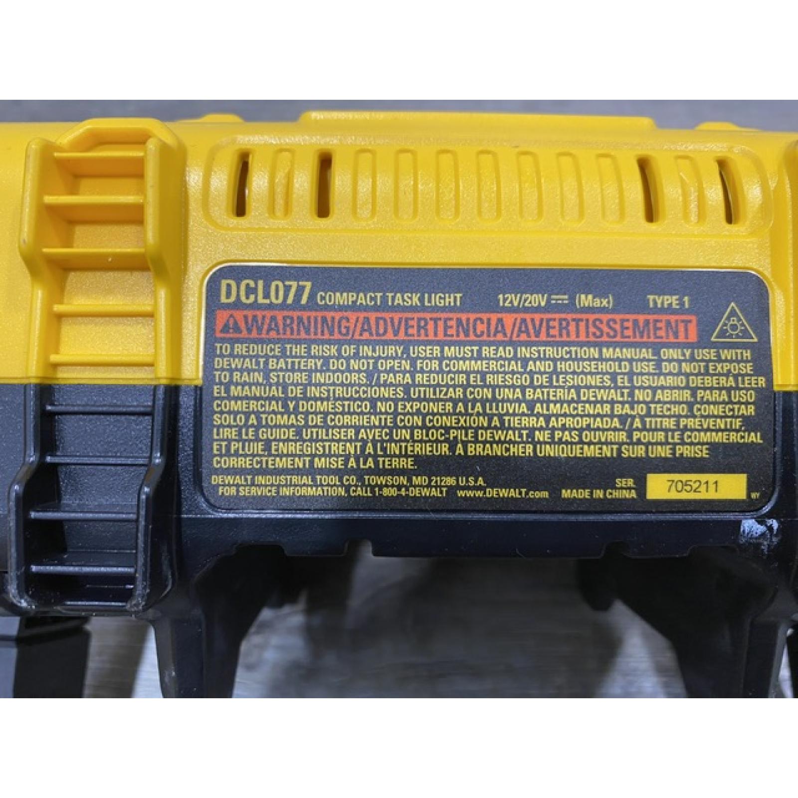 AS-IS DEWALT 20V MAX Compact Cordless Task Lightt (Tool Only)